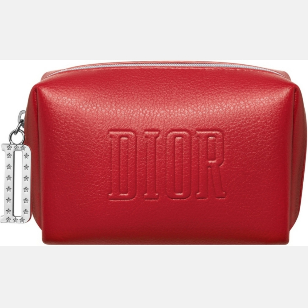 Dior Mini Red Zip Pouch